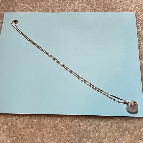 12” Heart Faux gold chain necklace. - Picture 1 of 3